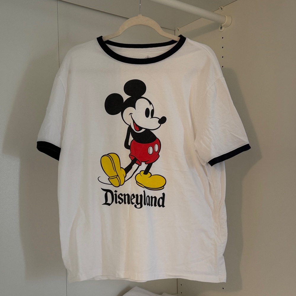 Disney Black and White Cotton T-Shirt